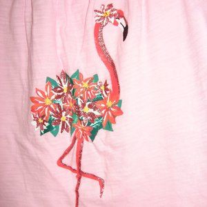 Old Navy Tie Top Flamingo Tank Top